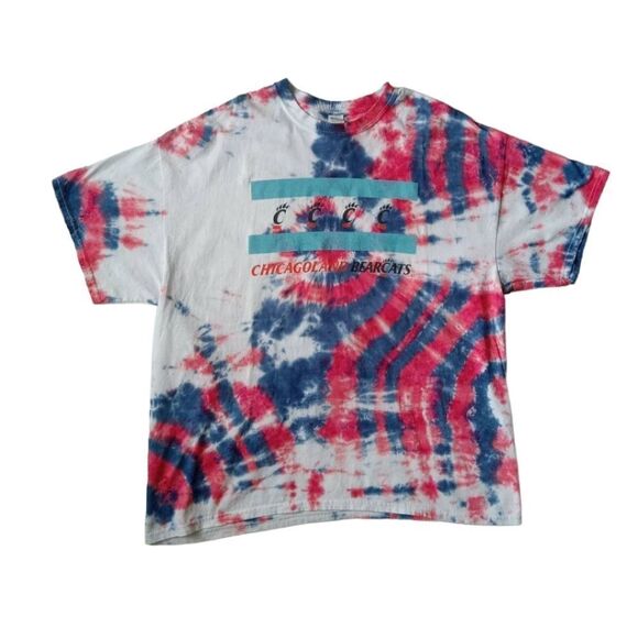 Gildan Unisex Tie Dye Chicagoland Bearcats Short Sleeve Graphic Tee Adult 2XL - Picture 1 of 10